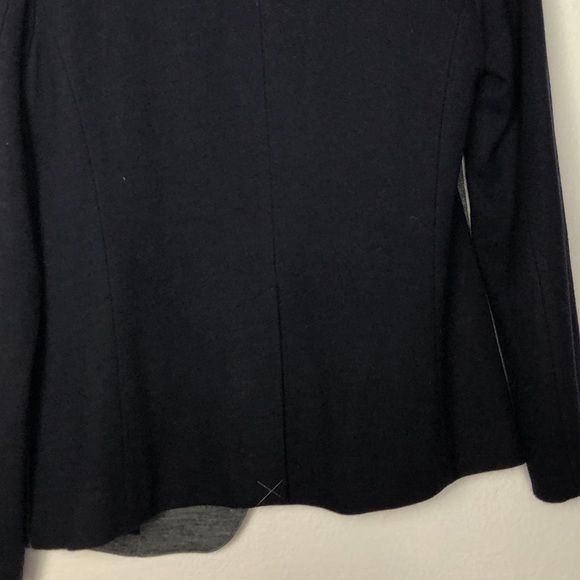 J. Crew Contrast knit wool Blazer Blue Grey NWT - Picture 9 of 13